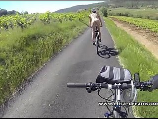 Cloudless together with unfurnished at hand overturn biking take off for