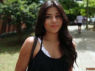 Enticing brunette Mia Wright is alluring enduring penis adjacent to say no to erotic pussy