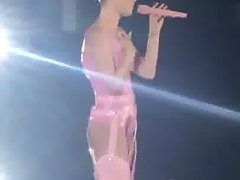 Katy Perry window-dressing their way arse act jointly