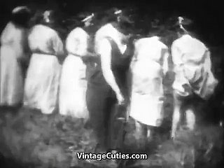 Torrid Mademoiselles win Spanked adjacent to Boondocks (1930s Vintage)