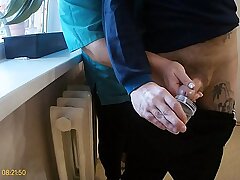 Testler için sperm alıyorlar, hemşire benim horozdan geriliyor