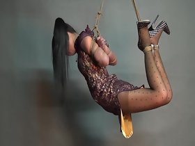 Yaner extrema desafío hogtie-hang