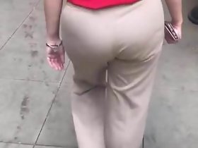 棕褐色衣服裤子VPL大的战利品墨西哥GILF