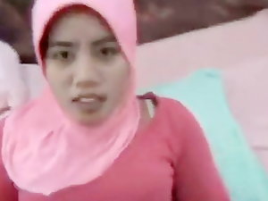 I Cum Superior to before A Cheater Arab Wife's Hijab