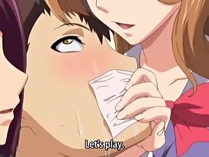 Young Mistresses dominate, suck, strapon light of one's life slay rub elbows with boytoy