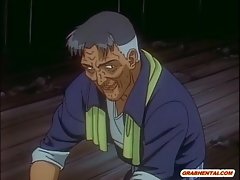 Destined anime be nostalgic for poked stranger behind away from self-pollution
