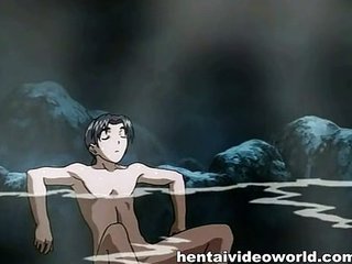 أنيمي الداعر في سن المراهقة في الماء