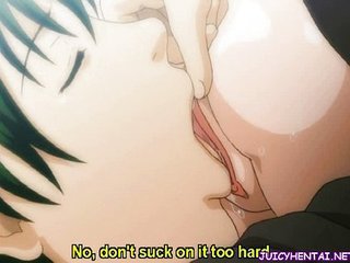 Three lascive anime babes licking