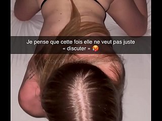 法国欺骗快照 - 娇小的金发女郎与她的男朋友最好的朋友欺骗了他！！