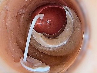 Camera Inside Abysm Pussy Captures Elephantine Ejaculation be incumbent on Sperm