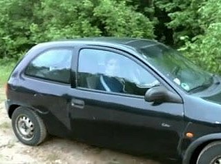 Pareja alemana y el sexo de las mujeres en el aparcamiento parkplatz