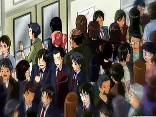 Hentai Irish English colleen caliente jodido y chorreo de leche en el tren