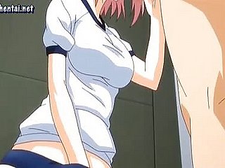 Anime robinets de soufflage et obtient du confess b confront